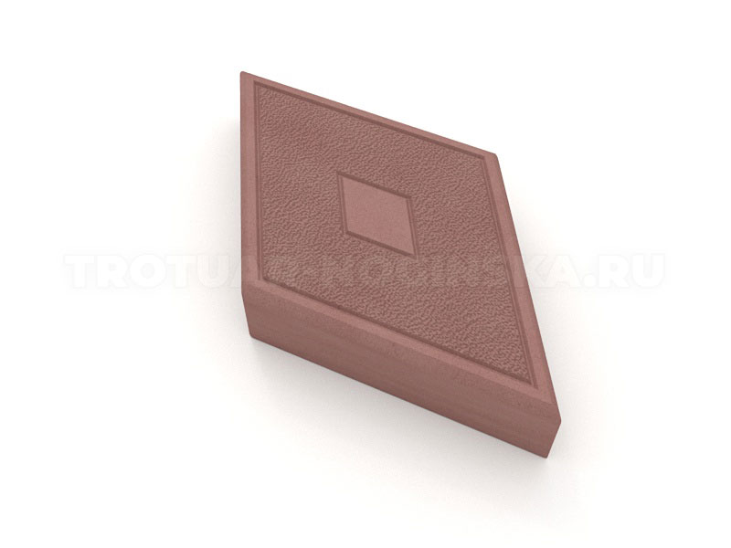 тротуарная плитка ромб цвет коричневый